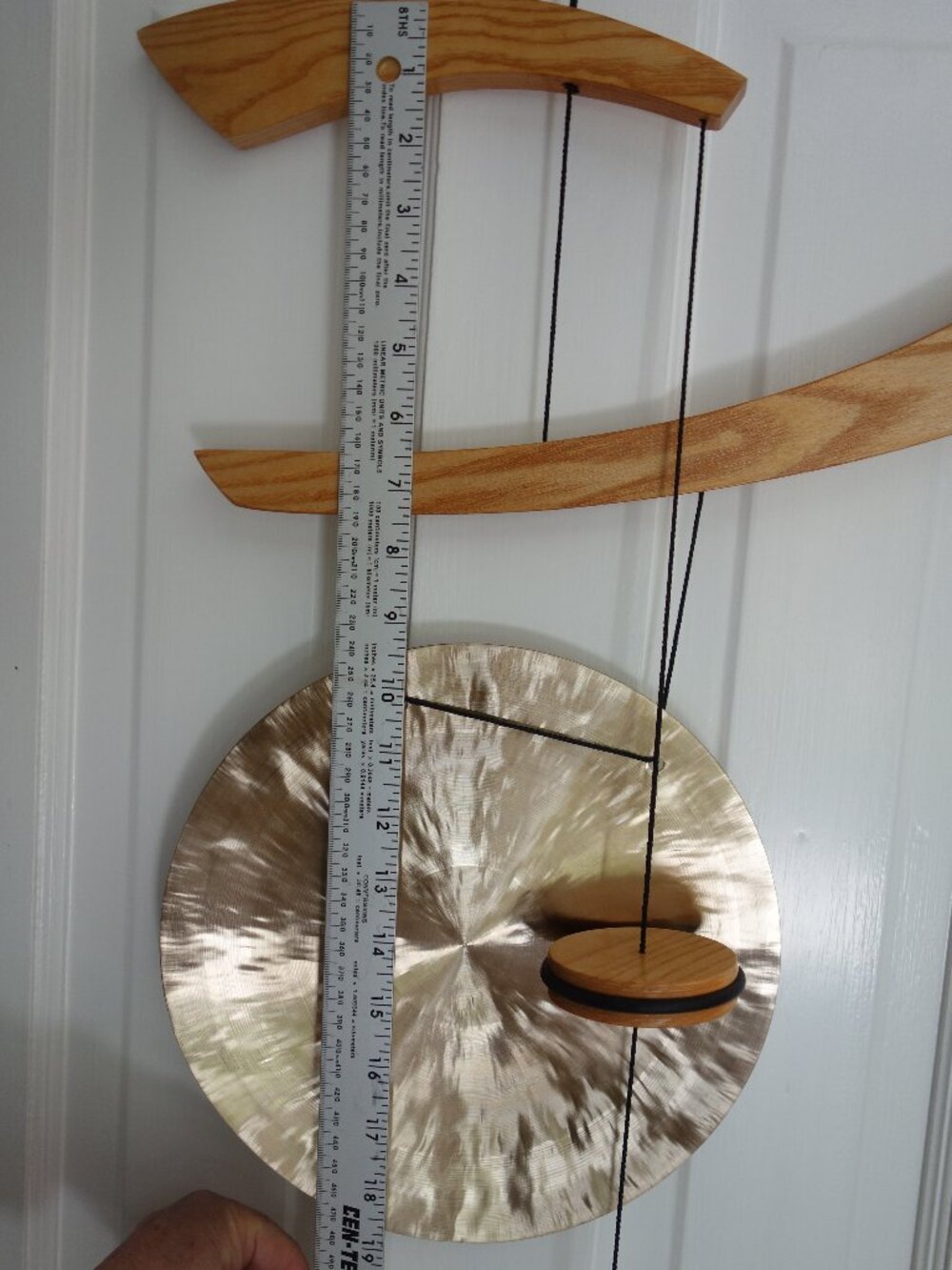 NWT $124 WOODSTOCK PERCUSSIONS – Emperor Gong Windchime – Med – Natural - Picture 5 of 10